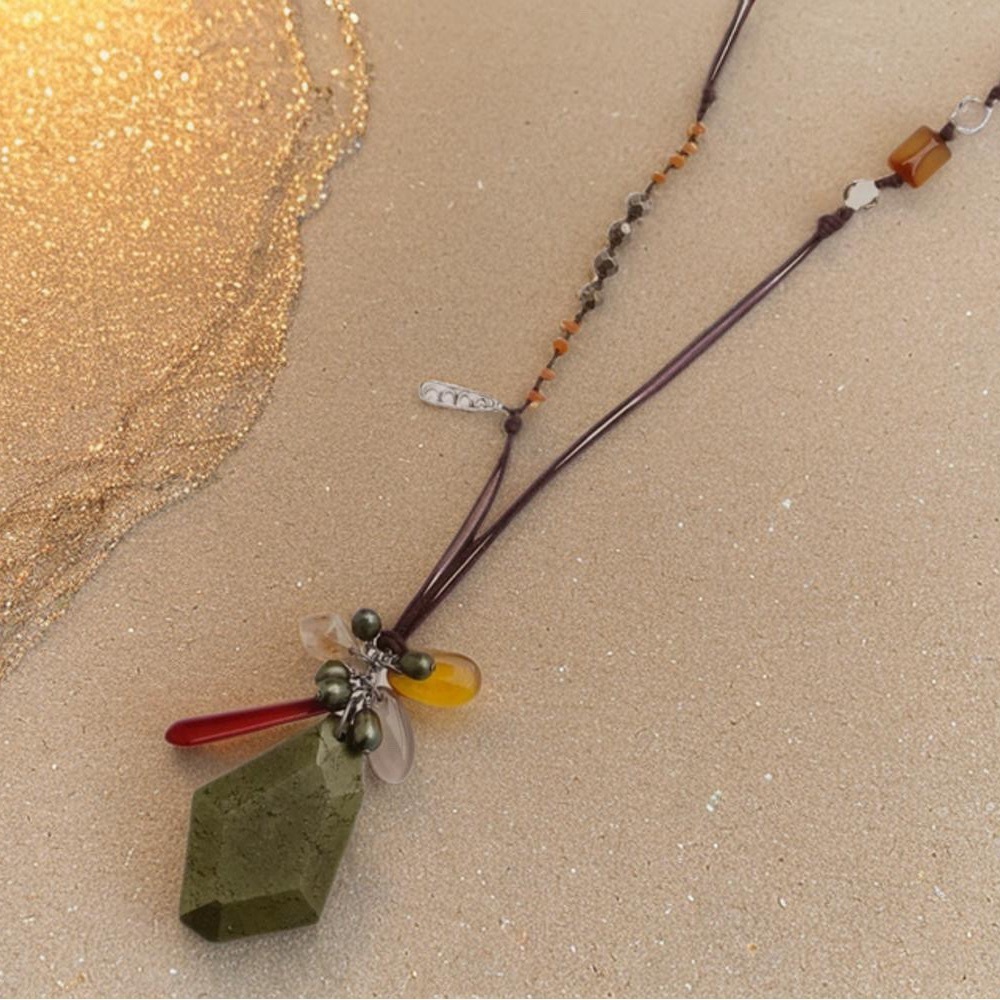 Silpada Lively Bunch Necklace N2422 
38” inches long